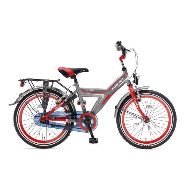 Popal Jongensfiets Funjet Rood Grijs 20 inch